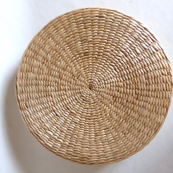 NEW 15” WOVEN STRAW TATAMI MAT PAD FLOOR SEAT PILLOW CUSHION YOGA PAD - Picture 7 of 7